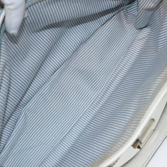 CELINE Paris Macadam Canvas Boogie bag Hand Bag Light Blue Auth 100659 - Picture 16 of 16